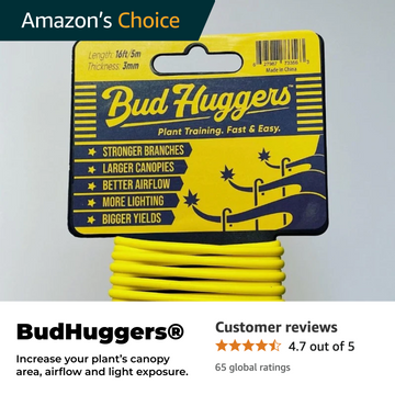 BudTrainer® BudHuggers® 16ft plant training wire for stronger branches, better airflow, and bigger yields—Amazon’s Choice for low stress training.
