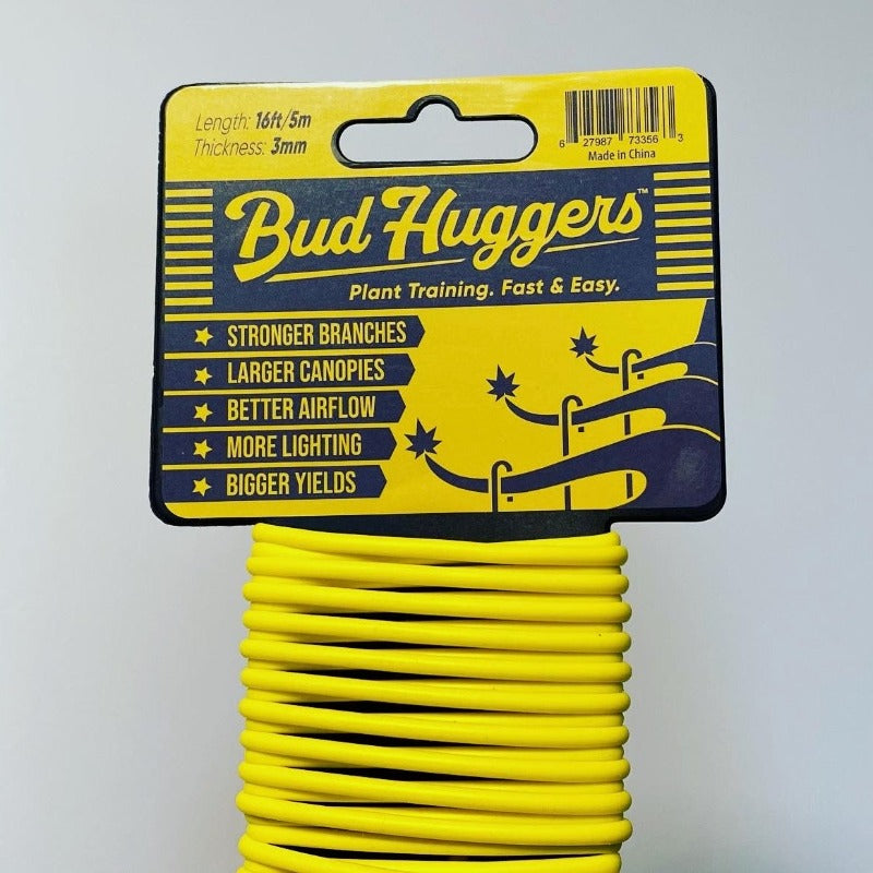 BudHuggers® - Grow Big Buds - Yellow LST Garden Wire Tie
