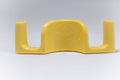 Close up of a BudCLips yellow showing the logo in the middle