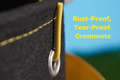 Image of the BudPots grommet with a yellow BudHuggers garden wire tied inside of it