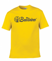 BudTrainer T-Shirt Yellow with dark grey logo - Front image on white background