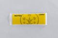BudTrainer branded yellow sticky notes for cannabis grower reminders and plant tracking.